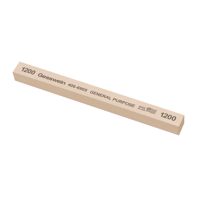 Gesswein® General Purpose Stones - 1/2" x 1/2" x 6", 1200 Grit  (Pkg. of 6)