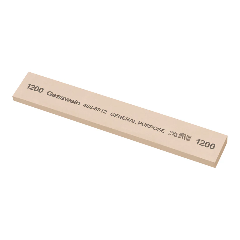 [406-6912] Gesswein® General Purpose Stones - 1" x 1/4" x 6", 1200 Grit  (Pkg. of 6)