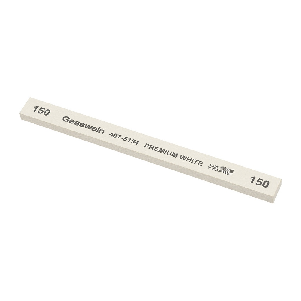 Gesswein® Premium White Stones - 1/2" x 1/4" x 6", 150 Grit  (Pkg. of 12)