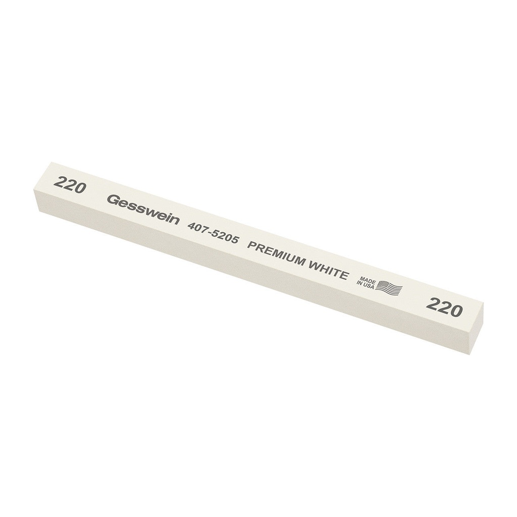 Gesswein® Premium White Stones - 1/2" x 1/2" x 6", 220 Grit  (Pkg. of 6)