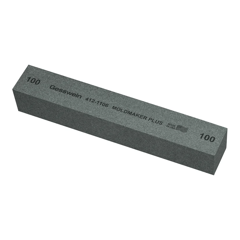[412-1106] Gesswein® Moldmaker Plus Stones - 1" x 1" x 6", 100 Grit  (Pkg. of 6)
