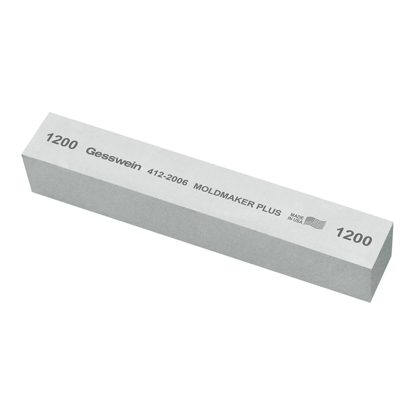 [412-2006] Gesswein® Moldmaker Plus Stones - 1" x 1" x 6", 1200 Grit  (Pkg. of 6)