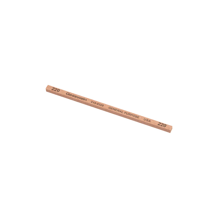 Gesswein® General Purpose Stones - 5/32" x 5/32" x 4", 220 Grit  (Pkg. of 12)