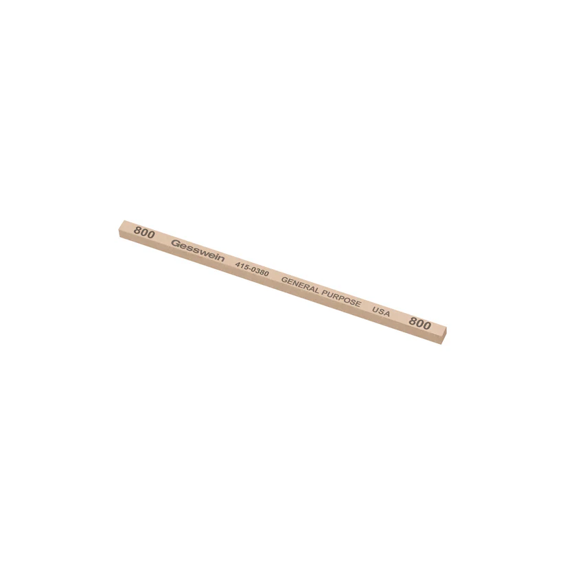 [415-0380] Gesswein® General Purpose Stones - 5/32" x 5/32" x 4", 800 Grit  (Pkg. of 12)