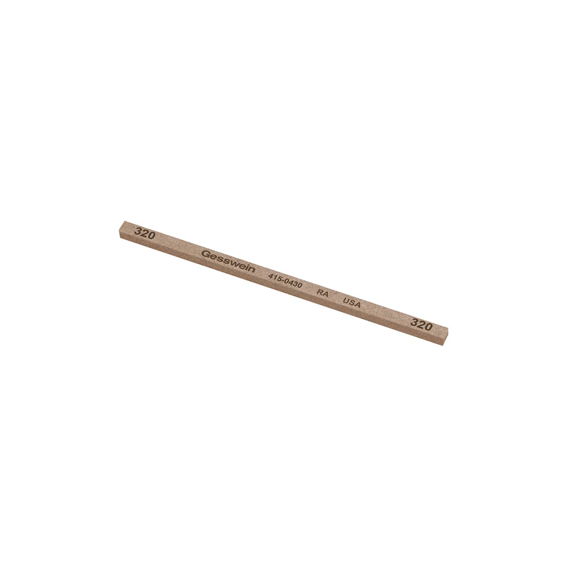 Gesswein® RA Stones - 5/32" x 5/32" x 4", 320 Grit  (Pkg. of 12)