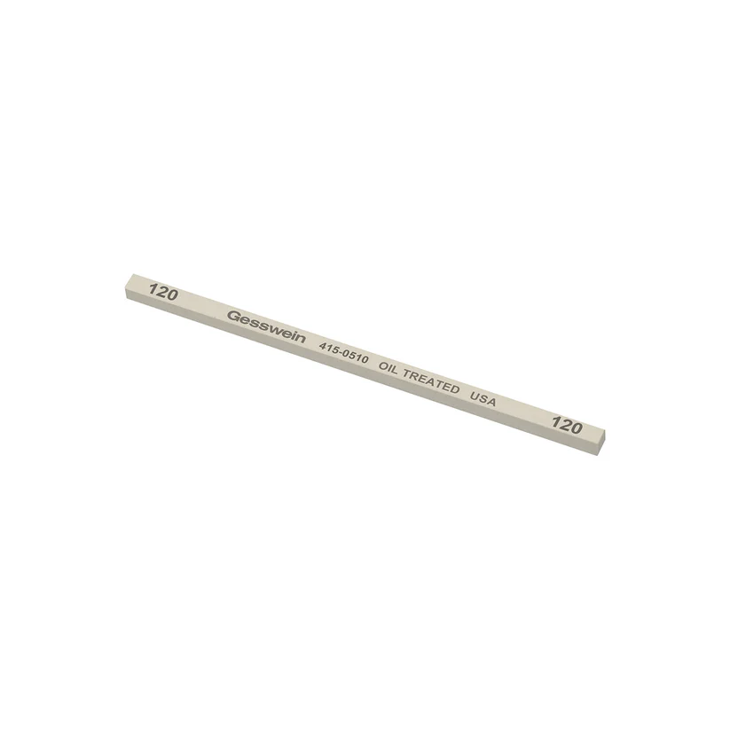 Gesswein® Oil-Treated Stones - 5/32" x 5/32" x 4", 120 Grit  (Pkg. of 12)