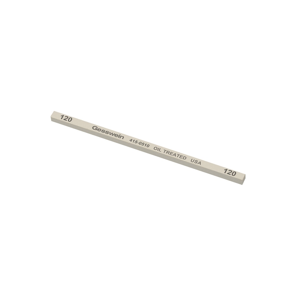 Gesswein® Oil-Treated Stones - 5/32" x 5/32" x 4", 120 Grit  (Pkg. of 12)