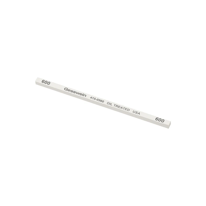 Gesswein® Oil-Treated Stones - 5/32" x 5/32" x 4", 600 Grit  (Pkg. of 12)