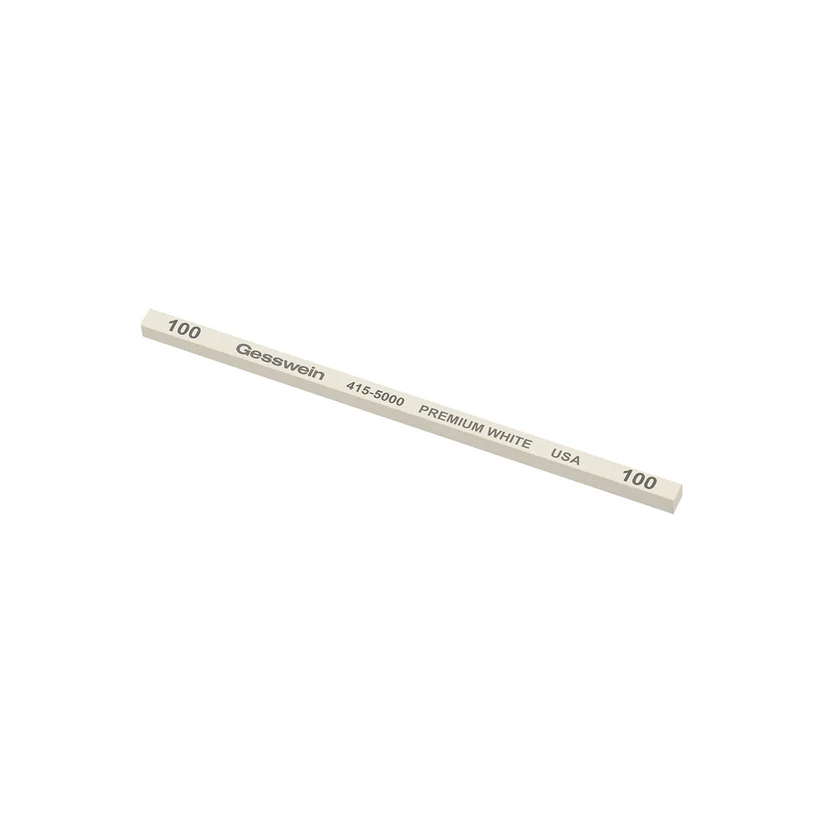 Gesswein® Premium White Stones - 5/32" x 5/32" x 4", 100 Grit  (Pkg. of 12)