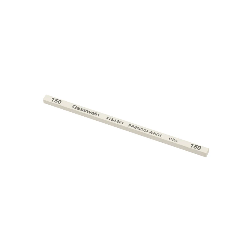 Gesswein® Premium White Stones - 5/32" x 5/32" x 4", 150 Grit  (Pkg. of 12)