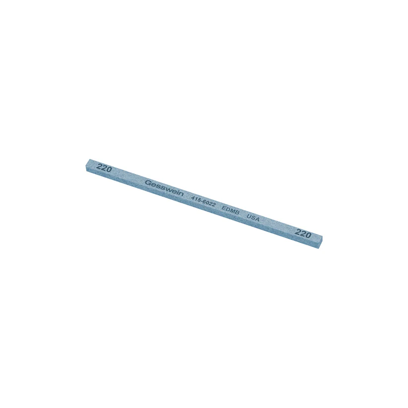[415-6022] Gesswein® EDM Blue Stones - 5/32" x 5/32" x 4", 220 Grit  (Pkg. of 12)