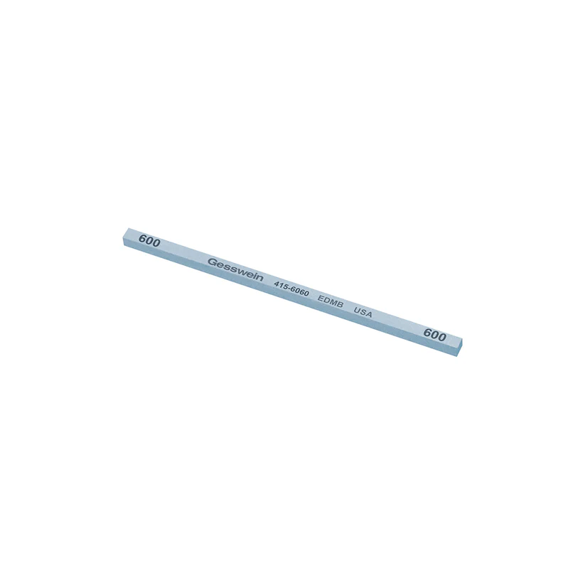 [415-6060] Gesswein® EDM Blue Stones - 5/32" x 5/32" x 4", 600 Grit  (Pkg. of 12)