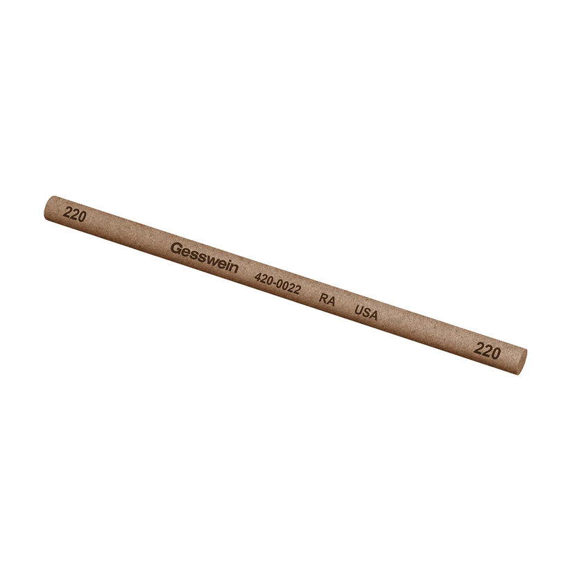 Gesswein® RA Stones - 5/32" x 4" Round 220 Grit  (Pkg. of 12)