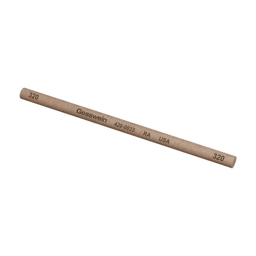 Gesswein® RA Stones - 5/32" x 4" Round, 320 Grit  (Pkg. of 12)