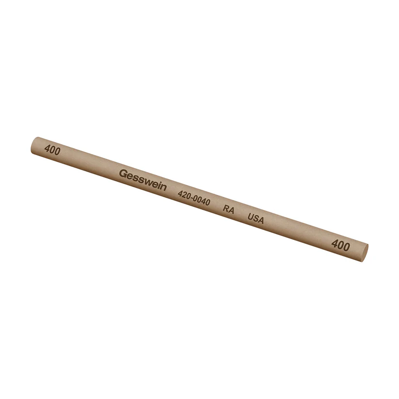 Gesswein® RA Stones - 5/32" x 4" Round 400 Grit  (Pkg. of 12)