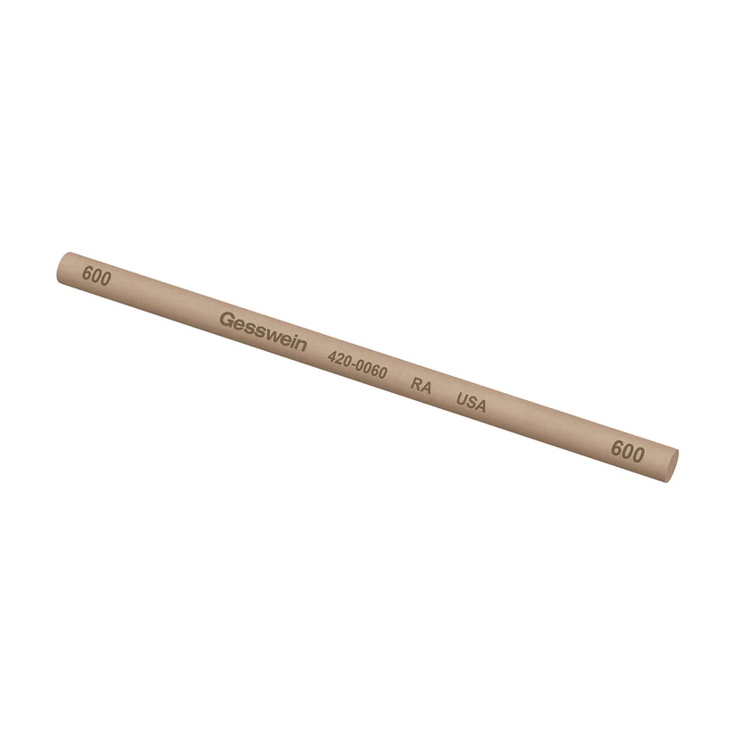 Gesswein® RA Stones - 5/32" x 4" Round 600 Grit  (Pkg. of 12)