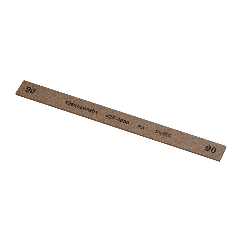 [420-4090] Gesswein® RA Stones - 1/2" x 1/16" x 6", 90 Grit  (Pkg. of 12)