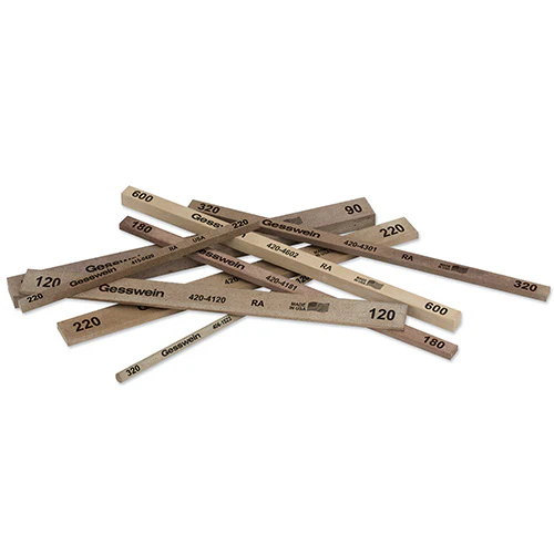 Gesswein® RA Stones - 1/4" x 1/8" x 6", 90 Grit  (Pkg. of 12)