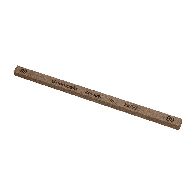 Gesswein® RA Stones - 1/4" x 1/4" x 6", 90 Grit  (Pkg. of 12)