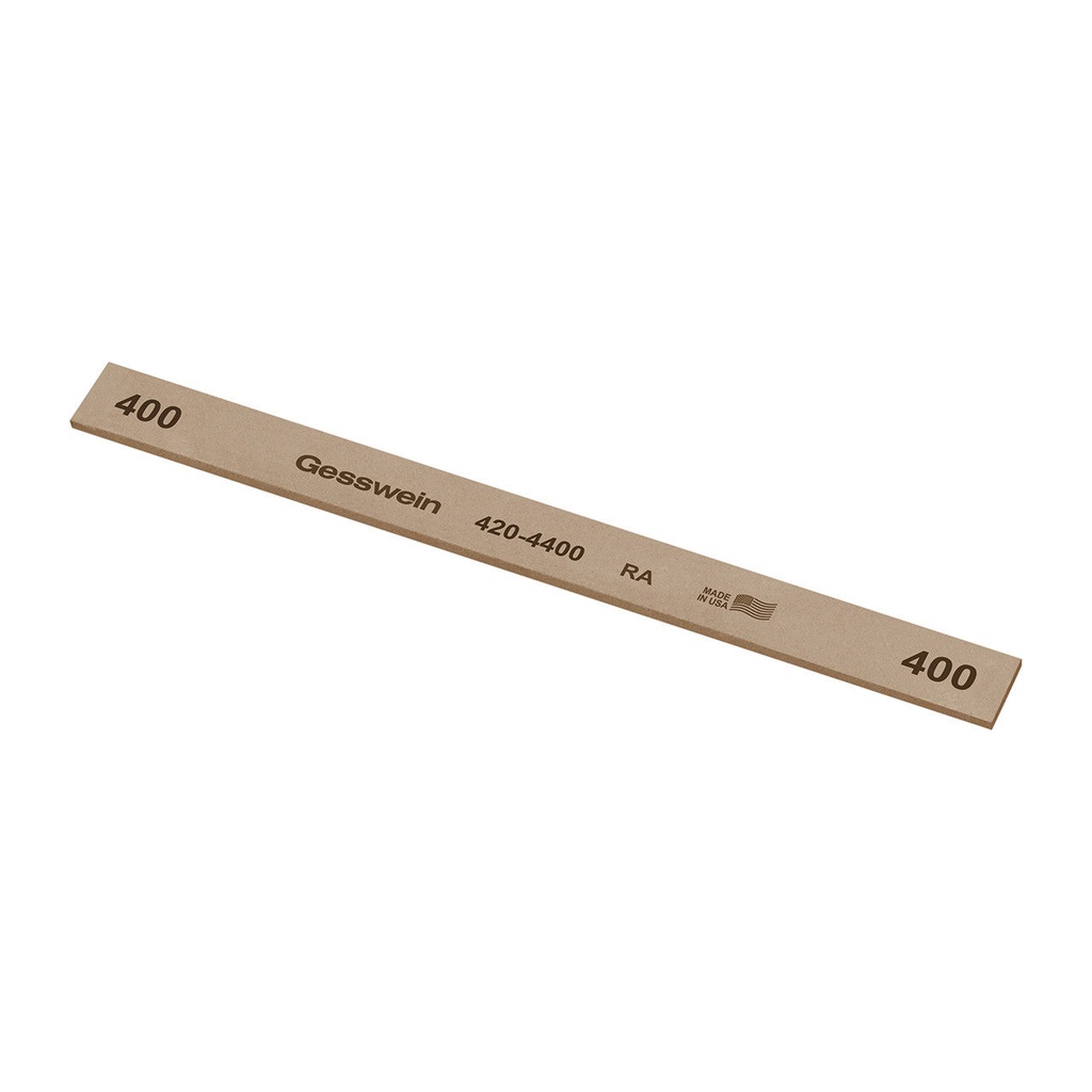 [420-4120] Gesswein® RA Stones - 1/2" x 1/16" x 6", 120 Grit  (Pkg. of 12)
