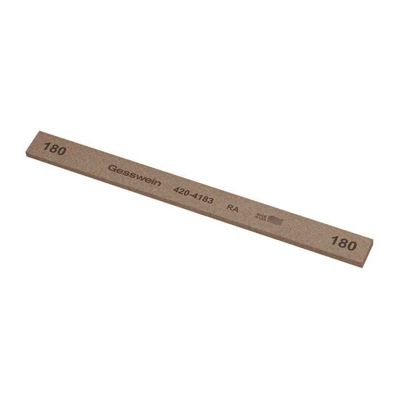 Gesswein® RA Stones - 1/2" x 1/8" x 6", 180 Grit  (Pkg. of 12)