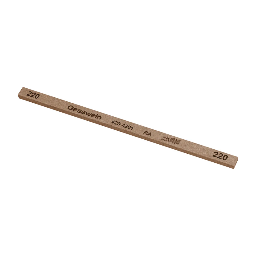 Gesswein® RA Stones - 1/4" x 1/8" x 6", 220 Grit  (Pkg. of 12)