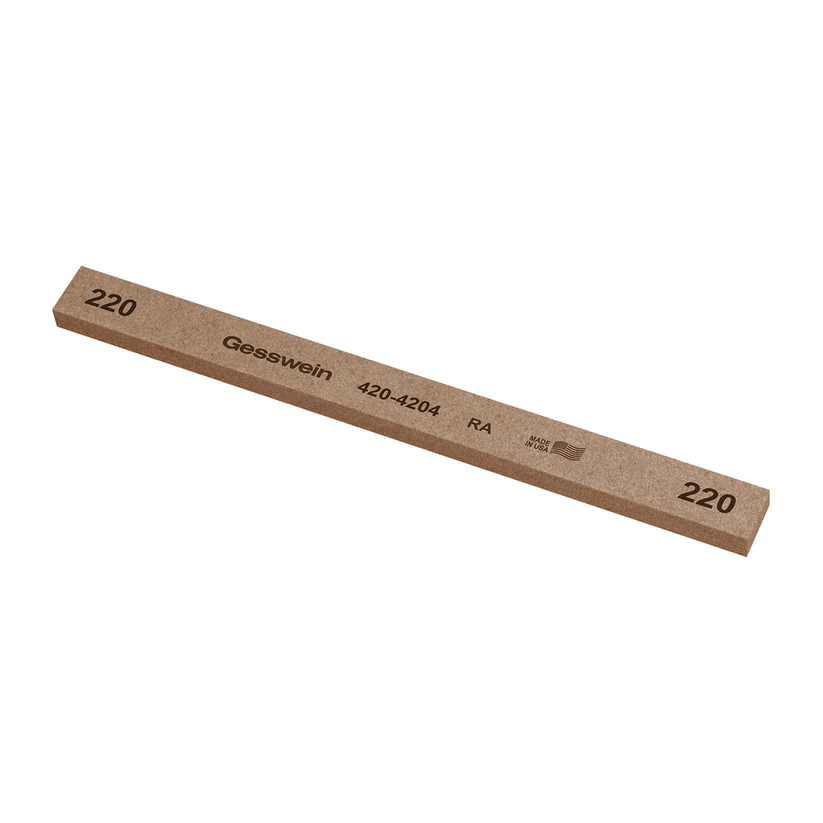 Gesswein® RA Stones - 1/2" x 1/4" x 6", 220 Grit  (Pkg. of 12)