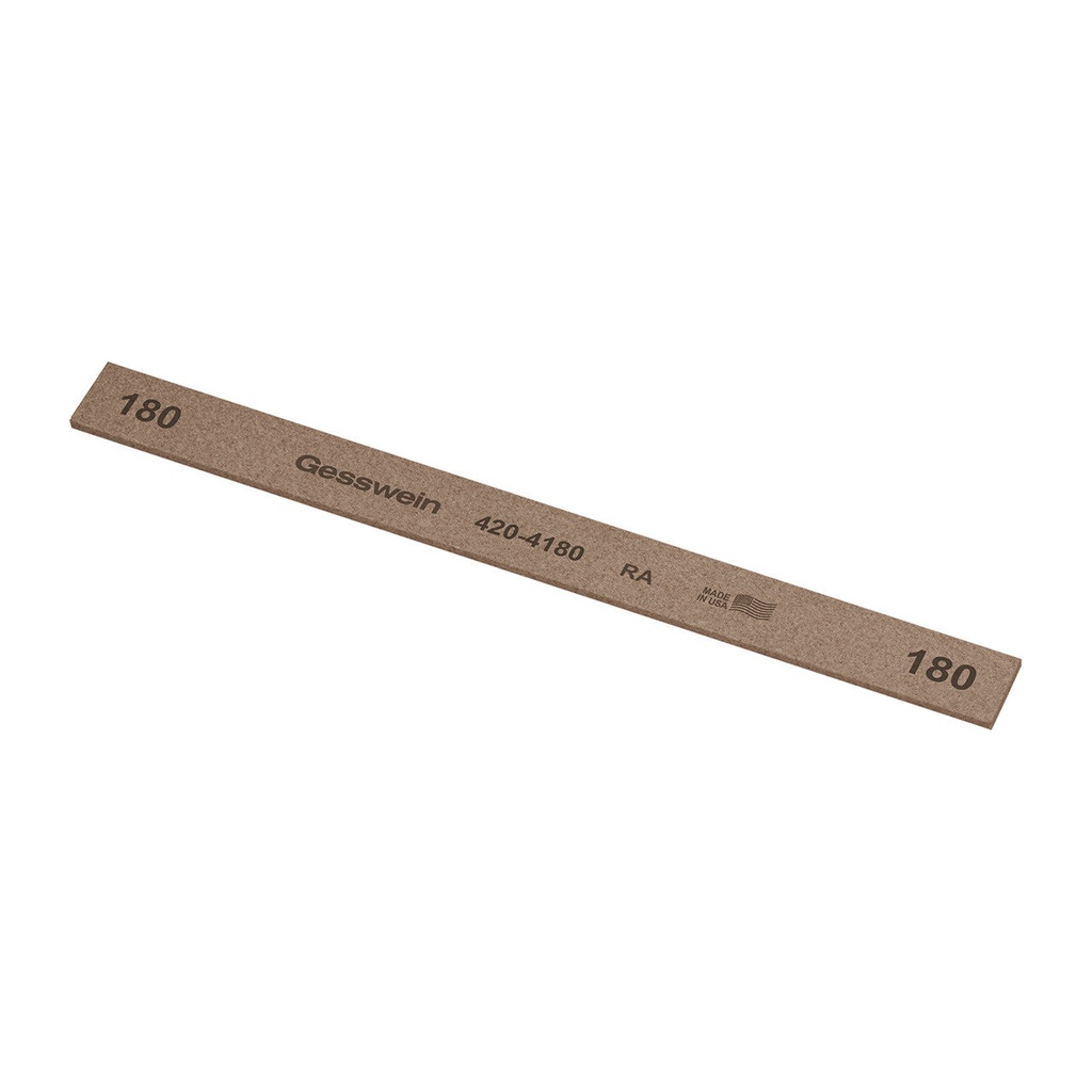 [420-4300] Gesswein® RA Stones - 1/2" x 1/16" x 6", 320 Grit  (Pkg. of 12)