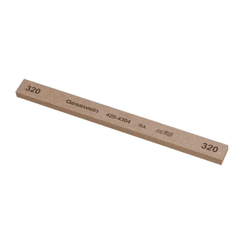 Gesswein® RA Stones - 1/2" x 1/4" x 6", 320 Grit  (Pkg. of 12)