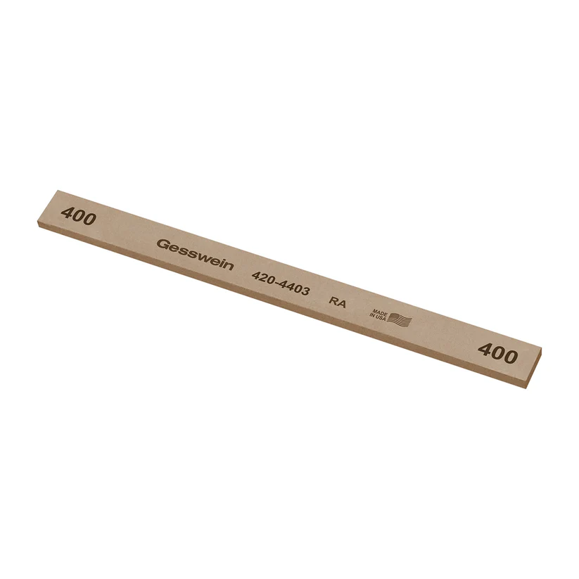 Gesswein® RA Stones - 1/2" x 1/8" x 6", 400 Grit  (Pkg. of 12)