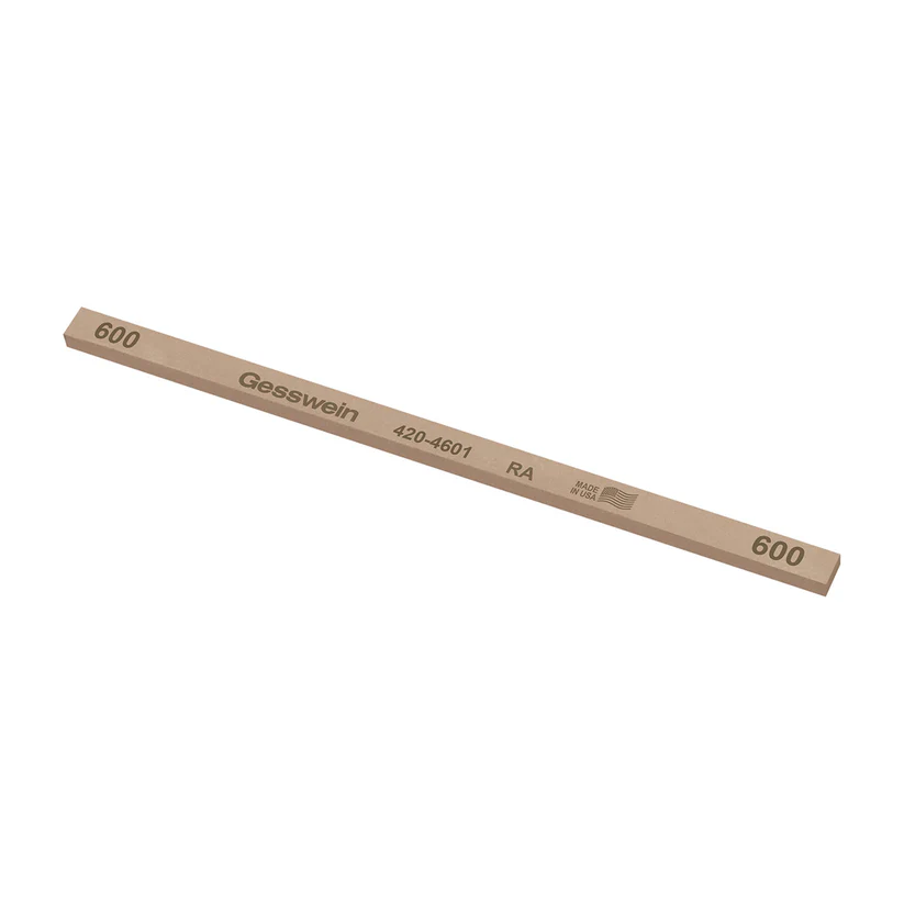 Gesswein® RA Stones - 1/4" x 1/8" x 6", 600 Grit  (Pkg. of 12)