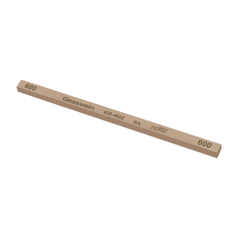 Gesswein® RA Stones - 1/4" x 1/4" x 6", 600 Grit  (Pkg. of 12)