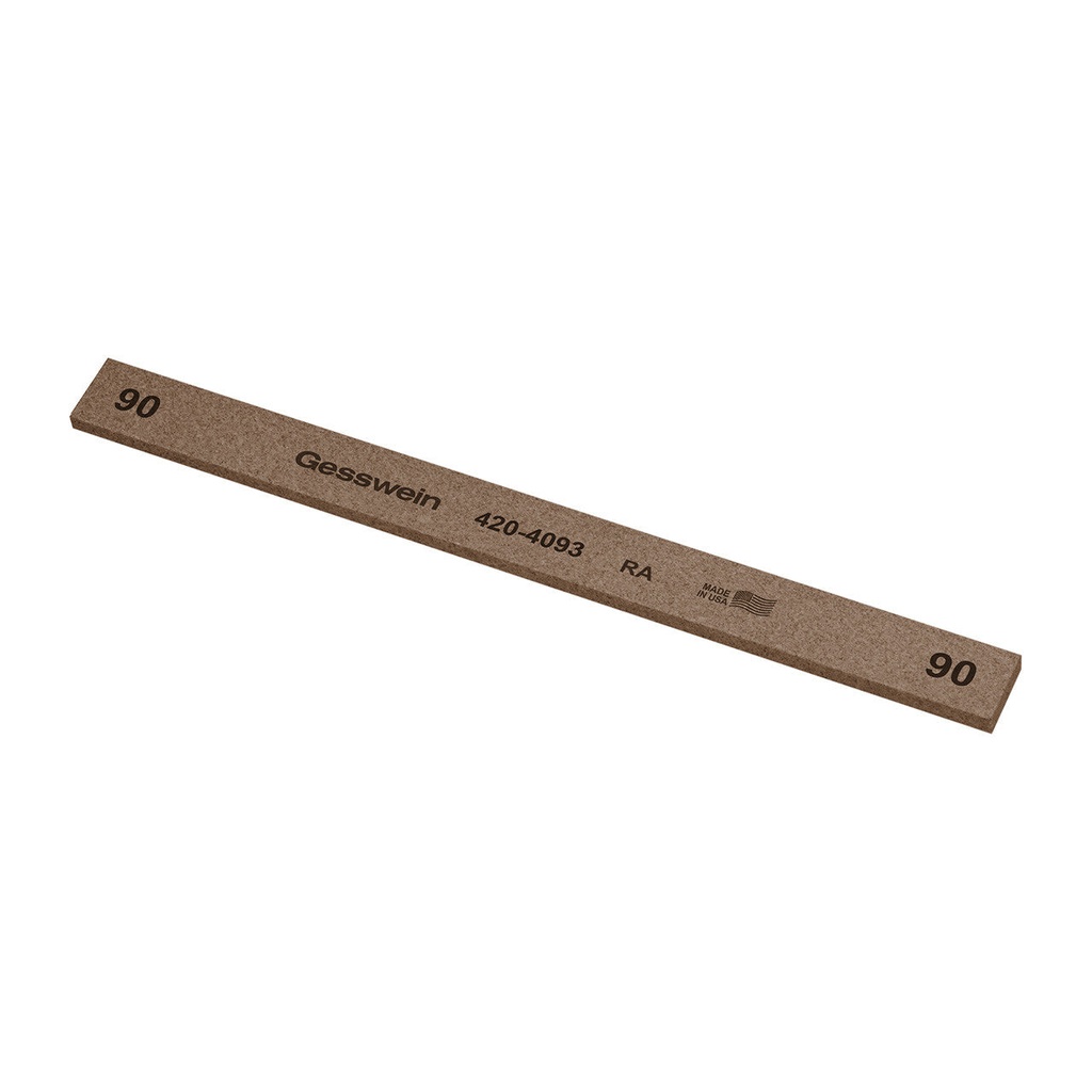 [420-4603] Gesswein® RA Stones - 1/2" x 1/8" x 6", 600 Grit  (Pkg. of 12)