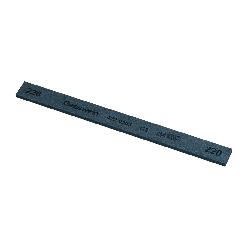 Gesswein® G2 Stones - 1/2" x 1/8" x 6", 220 Grit  (Pkg. of 12)
