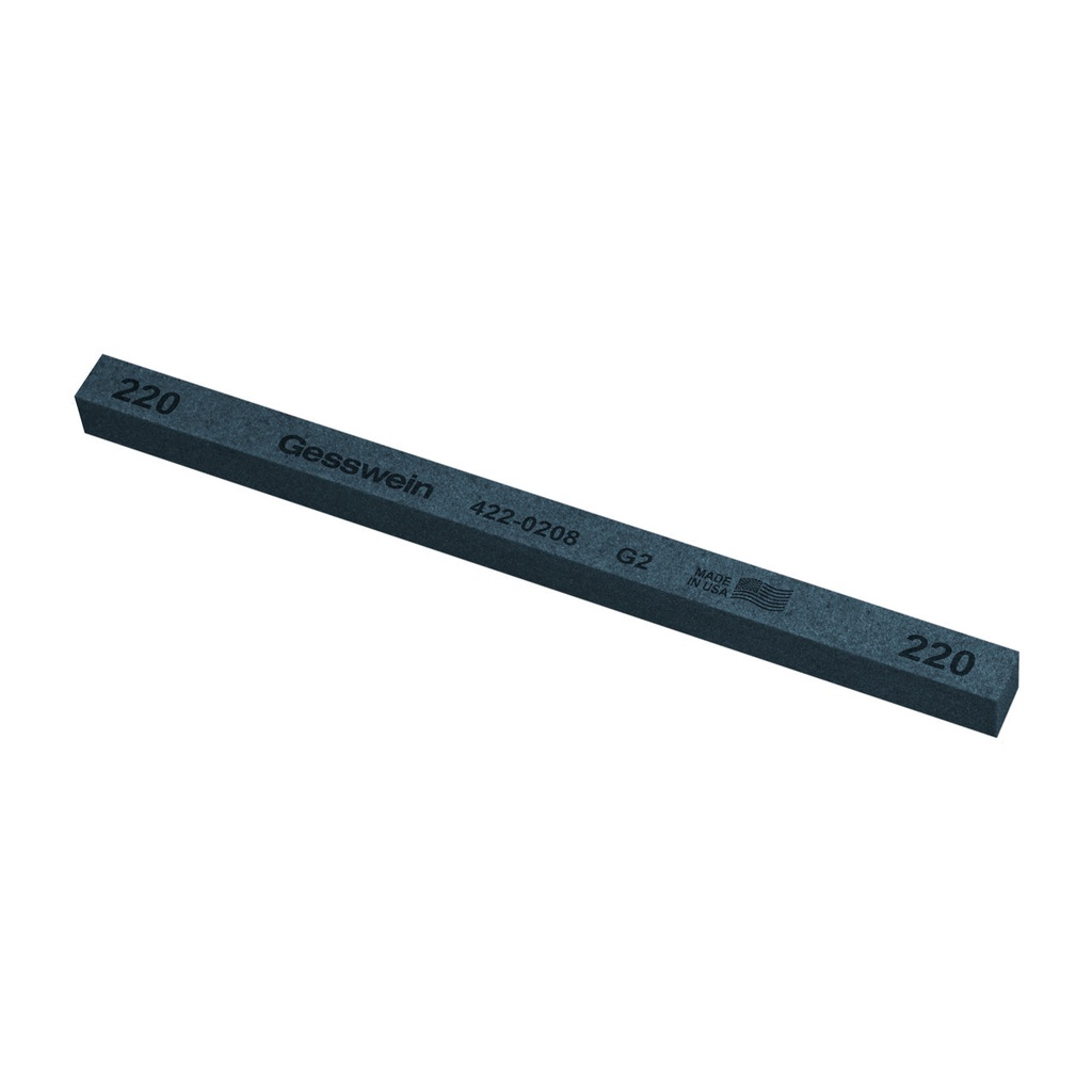 Gesswein® G2 Stones - 3/8" x 3/8" x 6", 220 Grit  (Pkg. of 12)