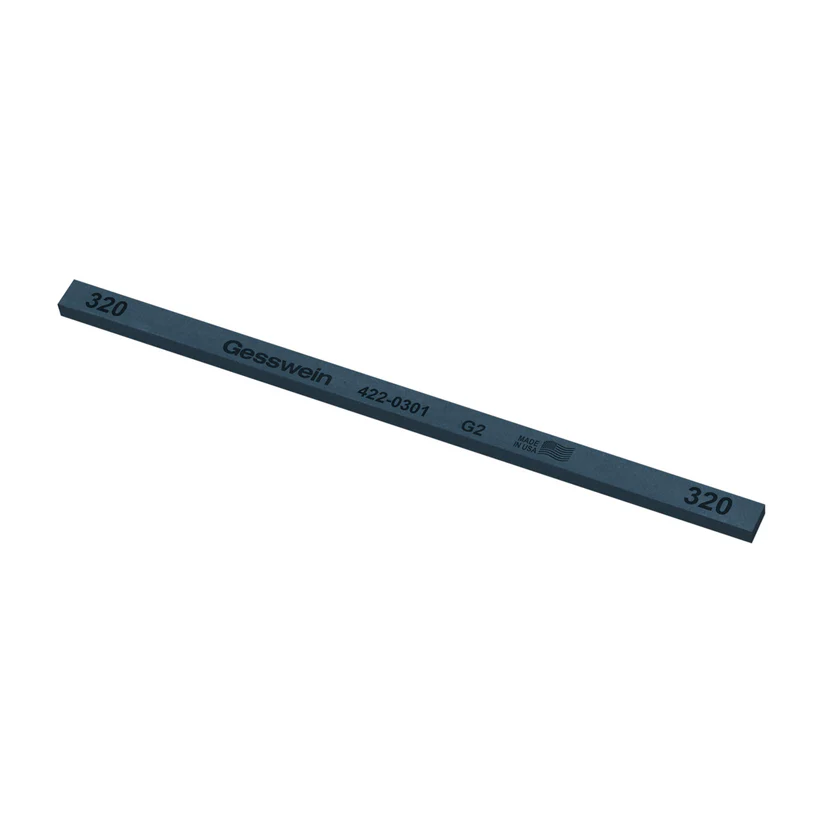 Gesswein® G2 Stones - 1/4" x 1/8" x 6", 320 Grit  (Pkg. of 12)