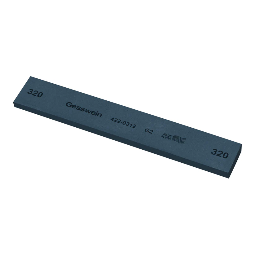 Gesswein® G2 Stones - 1" x 1/4" x 6", 320 Grit  (Pkg. of 6)