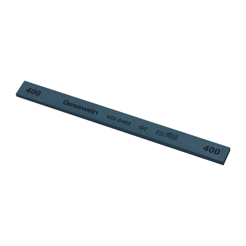 Gesswein® G2 Stones - 1/2" x 1/8" x 6", 400 Grit  (Pkg. of 12)