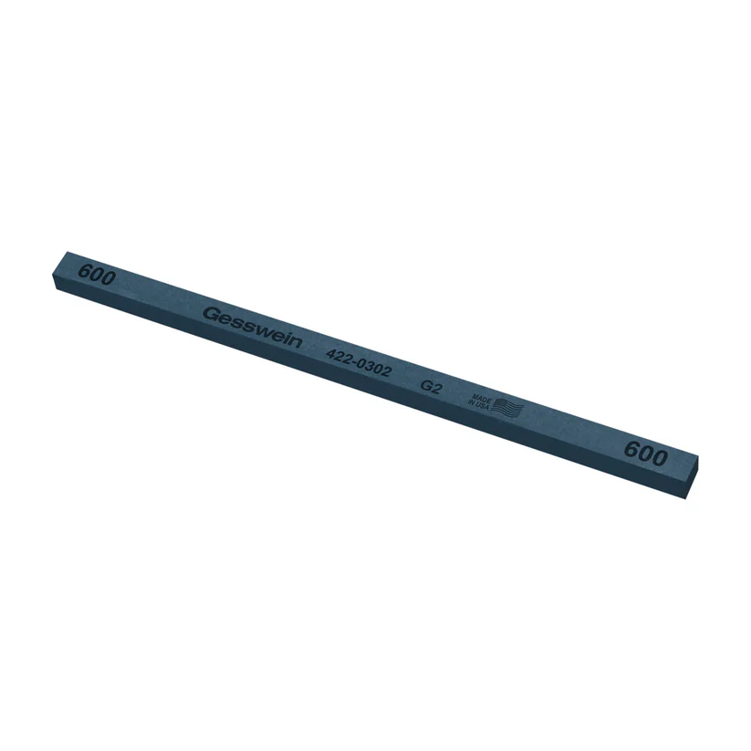 Gesswein® G2 Stones - 1/4" x 1/4" x 6", 600 Grit  (Pkg. of 12)