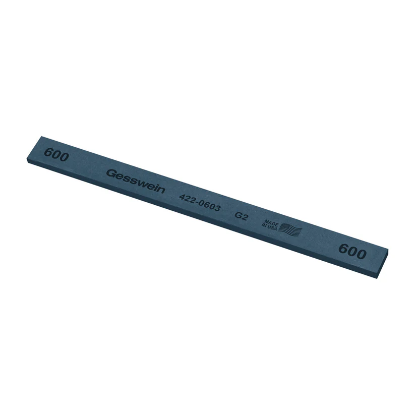 Gesswein® G2 Stones - 1/2" x 1/8" x 6", 600 Grit  (Pkg. of 12)
