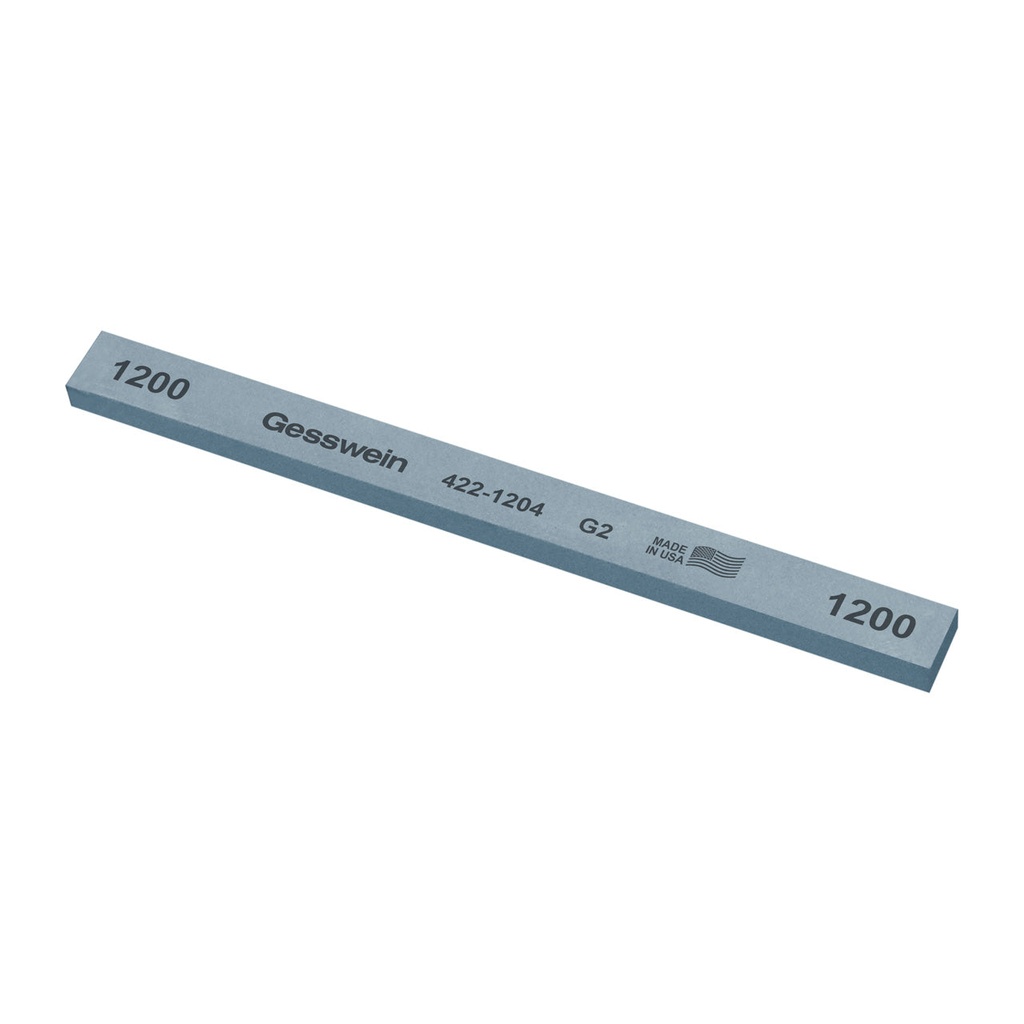 [422-1204] Gesswein® G2 Stones - 1/2" x 1/4" x 6", 1200 Grit  (Pkg. of 12)