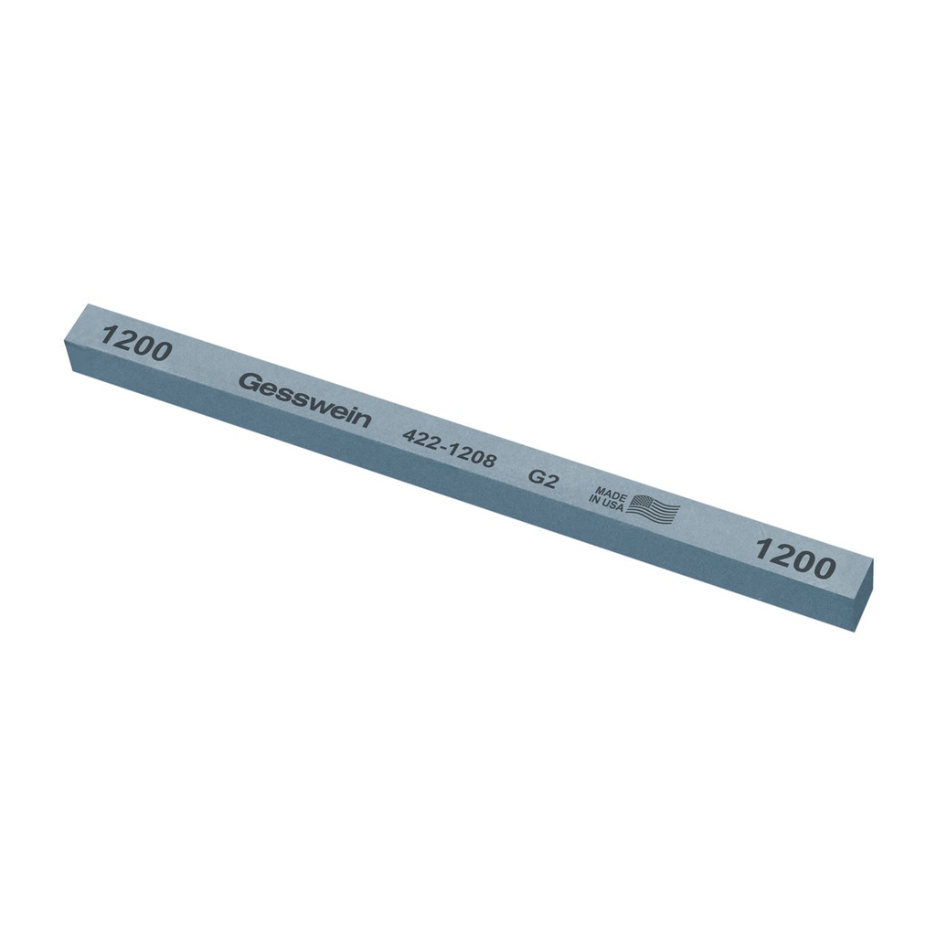 Gesswein® G2 Stones - 3/8" x 3/8" x 6", 1200 Grit  (Pkg. of 12)