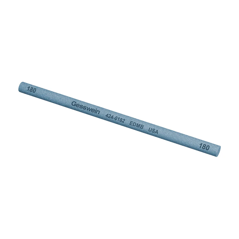 [424-0182] Gesswein® EDM Blue Stones - 1/4" Round x 6", 180 Grit  (Pkg. of 6)