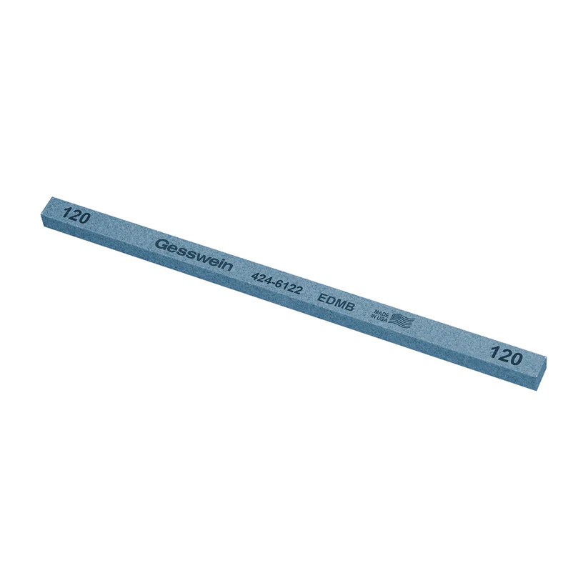 [424-6122] Gesswein® EDM Blue Stones - 1/4" x 1/4" x 6", 120 Grit  (Pkg. of 12)
