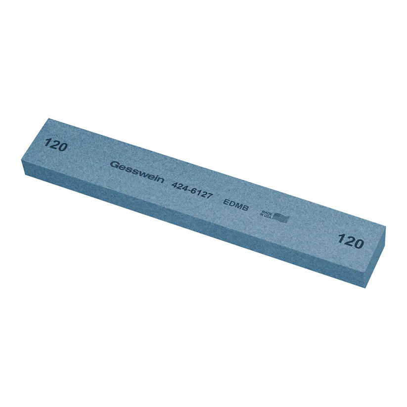 [424-6127] Gesswein® EDM Blue Stones - 1" x 1/2" x 6", 120 Grit  (Pkg. of 6)