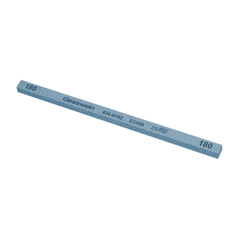 [424-6182] Gesswein® EDM Blue Stones - 1/4" x 1/4" x 6", 180 Grit  (Pkg. of 12)