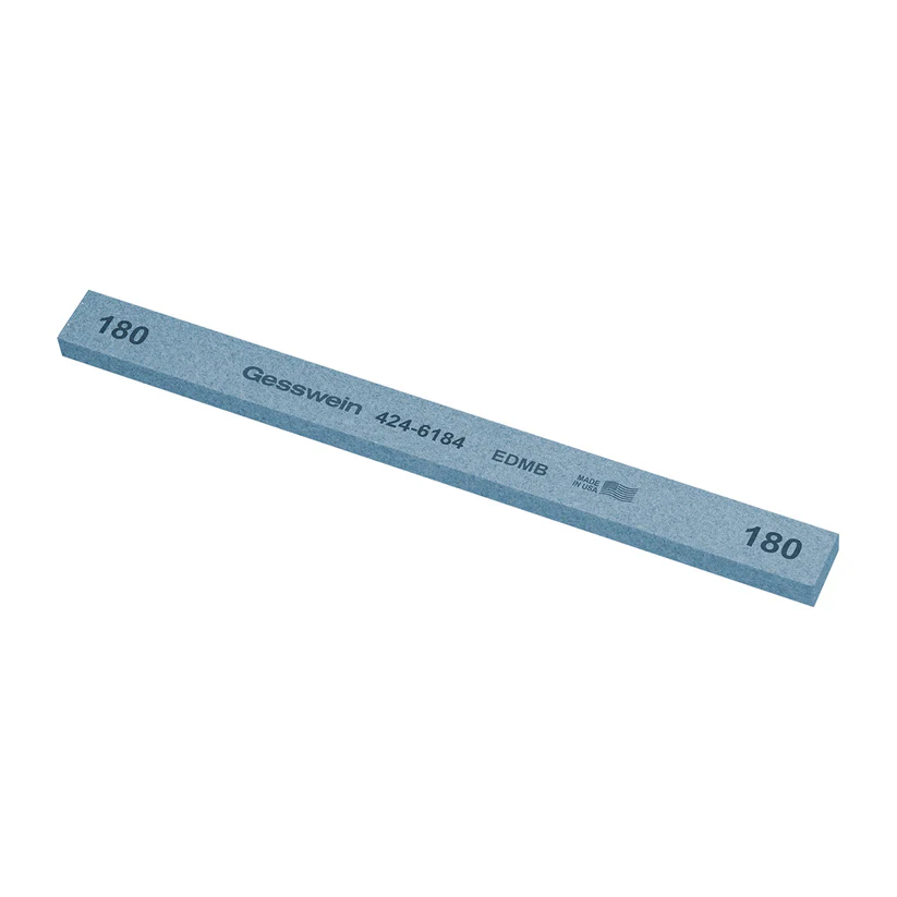 [424-6184] Gesswein® EDM Blue Stones - 1/2" x 1/4" x 6", 180 Grit  (Pkg. of 12)