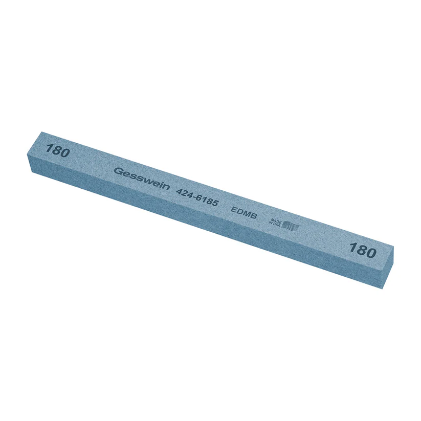 [424-6185] Gesswein® EDM Blue Stones - 1/2" x 1/2" x 6", 180 Grit  (Pkg. of 6)