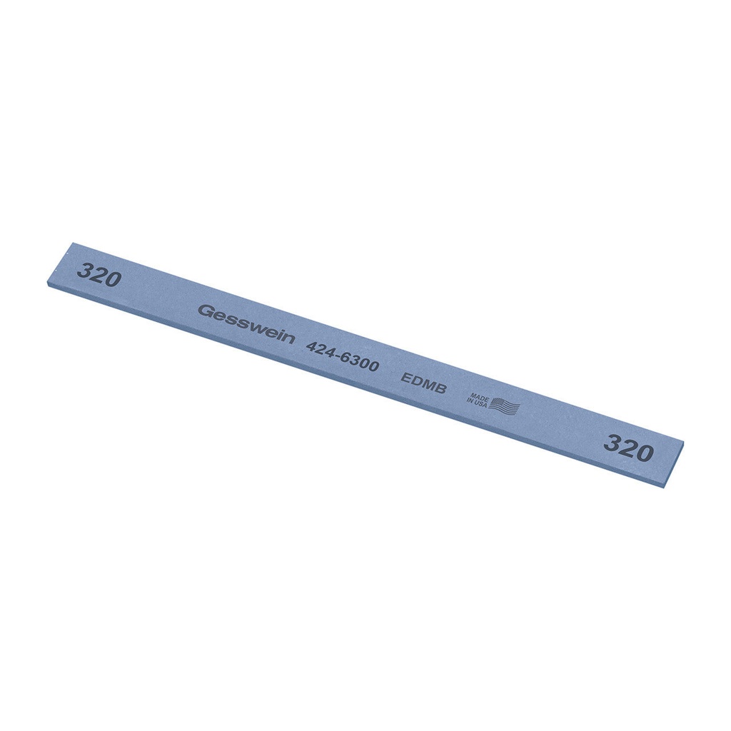 Gesswein® EDM Blue Stones - 1/2" x 1/16" x 6", 220 Grit  (Pkg. of 12)