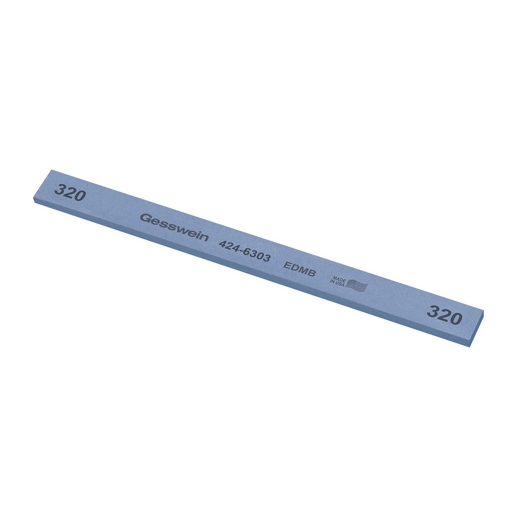 Gesswein® EDM Blue Stones - 1/2" x 1/8" x 6", 220 Grit  (Pkg. of 12)